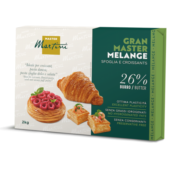 Master Martini Gran Master Melange 2kg, 26% maslaca – kroasan, danish i lisnato pecivo.