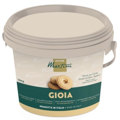 Siva plastična kanta od 10 kg sa kremom Master Martini Gioia, za kreme, mućeno tijesto i tijesta.