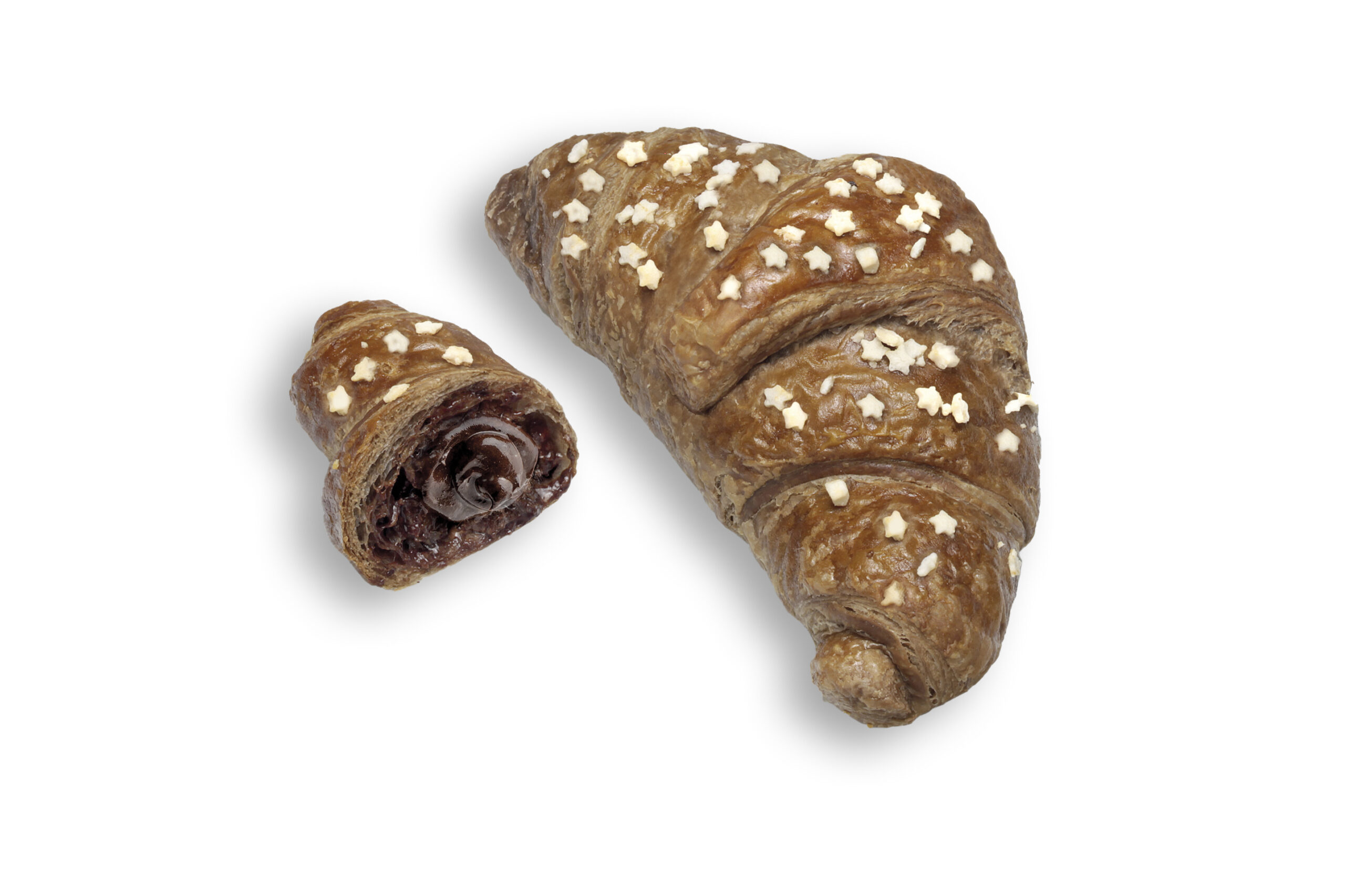 croissant nero ripieno ai frutti di bosco